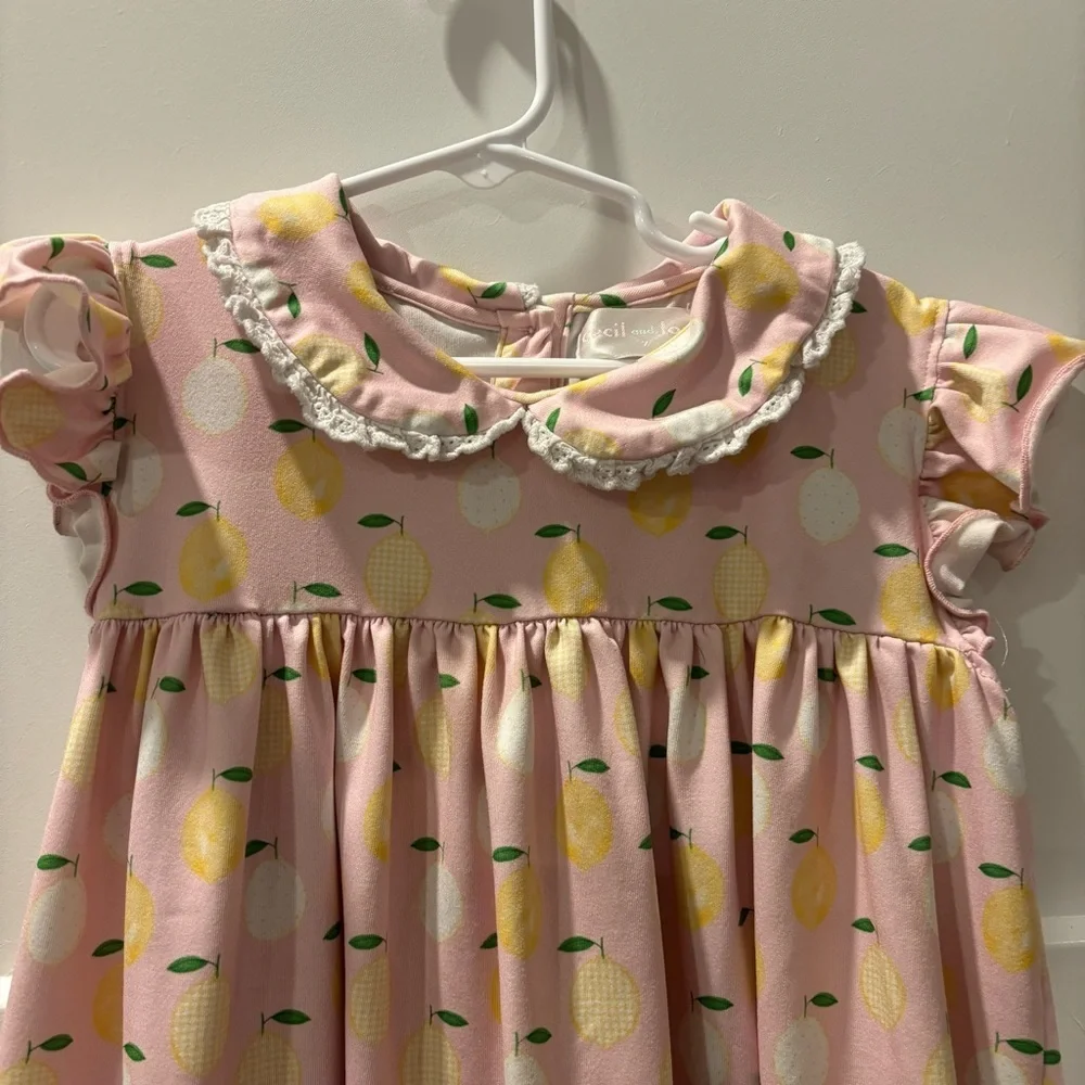Cecil and Lou Pink Lemon Dress
